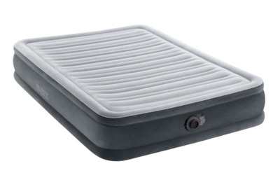 Materac dmuchany Intex do spania z pompką automatyczną dwuosobowy 191 x 137 cm (67768) (6941057423036)