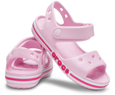 Дитячі сандалії для дівчинки Crocs Bayaband Sandal Ballerina Pink/Candy Pink (28/29, рожевий)