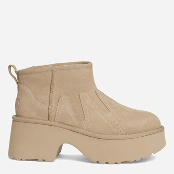 Жіночі уггі низькі замшеві з хутром UGG Ultra Mini New Heights Sunwave 1168770 40 (9US) 26 см Бежеві (197634810393)