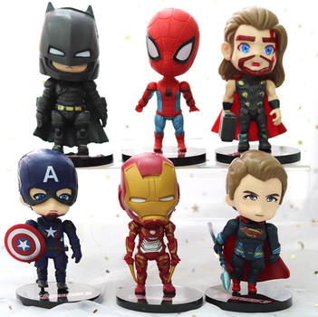 Набор фигурок конструктор Марвел Marvel Captain America Spider-Man Мстители Бетмен Hero Set 6 штук (AN)716
