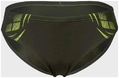 Плавки слипы для мальчиков Arena POSEIDONIA SWIM BRIEFS темно-зеленый, желтый Детский 128 см