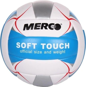 Волейбольный мяч Merco Soft Touch M36931, Голубой, Размер (EU) - 5