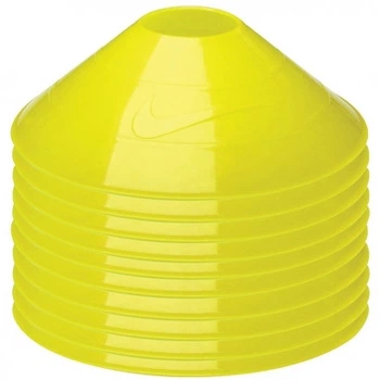 Фишки футбольные NIKE TRAININGCONES 10 шт N.SR.08.709.NS, Салатовый, Размер (EU) – 1SIZE N.SR.08.709.NS