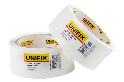 Скотч Unifix 45 мм x 80 м x 40 мкм белый (SKW-5400266)