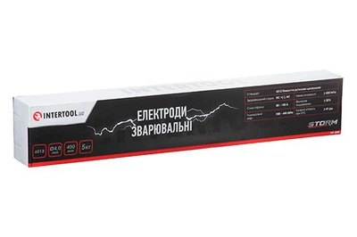 Електроди зварювальні Intertool 4мм 5кг 6013 для ручного дугового зварювання металів зварювальні електроди (D-IT_22-C)