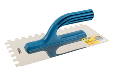 Гладилка нержавеющая Mastertool 270 x 125 мм зуб 10 x 10 мм (08-2127)