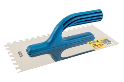 Гладилка нержавеющая Mastertool 270 x 125 мм зуб 8 x 8 мм (08-2827)