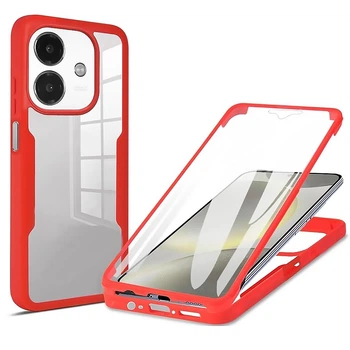 Чехол Double Shield 360 для Oppo A3 4G / A3x 4G / A40m red