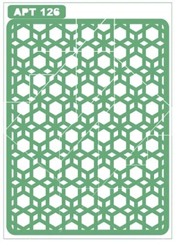 Трафарет многоразовый самоклеющийся Alizarin № 126 14 х 19 см (TR126)