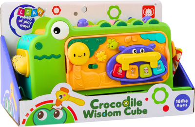 Kostka LEAN Toys Krokodylek wydaje dźwięki 22661 (5905991050100)