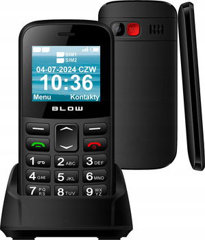 Telefon komórkowy Blow S18D Black (75-030#)