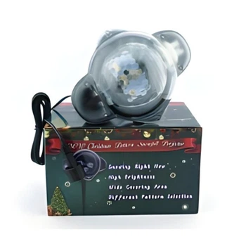 Проектор лазерный New Christmas Pattern Snowfall Projector снежинки 220 В компактный