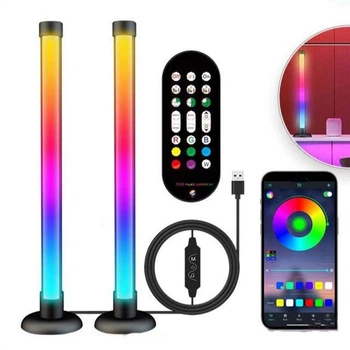 Світлодіодні RGB панелі 2шт з додатком Смарт і пультом 24см яскраві кольори і низьке споживання енергії