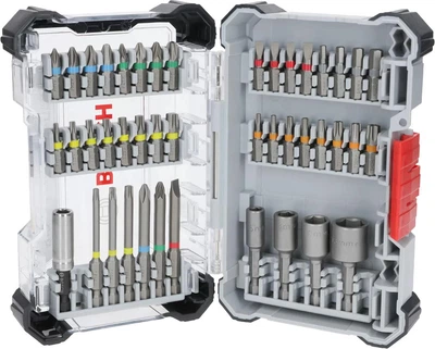 Біти Bosch Professional Extra Hard Screwdriver Bit Set, магнітний бітотримач, PH,PZ,T, SL, HEX, кейс, набір 46шт (2.607.017.723)