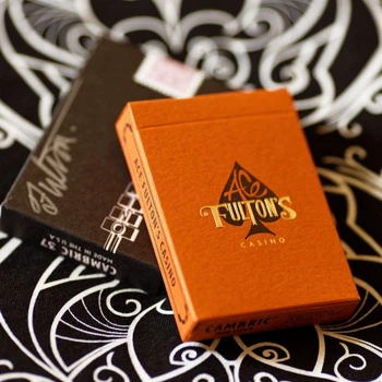 Карти гральні Ace Fulton's Casino, Vintage Back - Orange