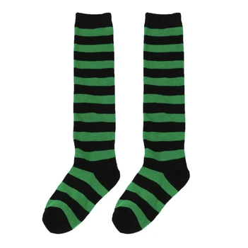Гольфіни-заколенкі Home Socks 28-35 Дитячі Зелено-чорні