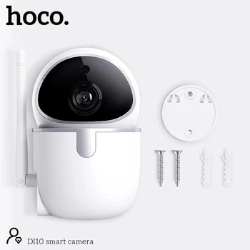 Смарт камера відеоспостереження поворотна Hoco DI10 smart camera |306°, Wi-Fi, бездротова, MicroSD, з датчиком, з мікрофоном, відео няня| Білий