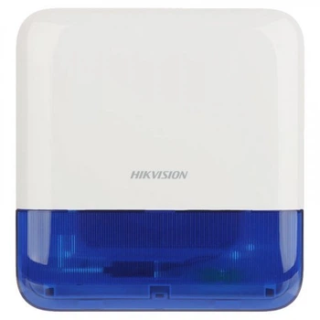 Бездротова зовнішня сирена Hikvision DS-PS1-E-WE (Синя)