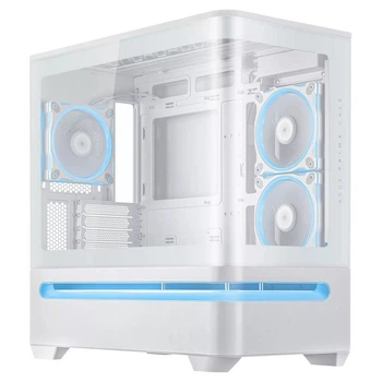 Компьютерный корпус без блока питания Asus Prime AP202 ARGB Tempered Glass White (90DC00P3-B19000)