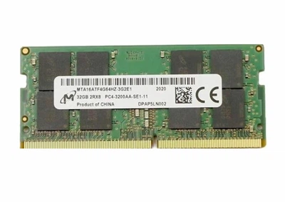 Оперативная память для ноутбука Micron DDR4 32GB 3200MHz SO-DIMM 2Rx8 PC4-3200AA (MTA16ATF4G64HZ-3G2E1)