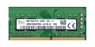 Оперативная память для ноутбука Hynix DDR4 8GB 2400MHz SO-DIMM 1Rx8 PC4-19200 Ref (HMA81GS6AFR8N-UH)