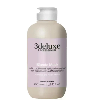 Маска 3DeLuXe для збереження кольору світлого та освітленого волосся Blonde Mask For Blonde Bleached Highlighted 250 мл