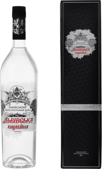 Водка Львовская Юбилейная 0.75 л 40% в подарочной упаковке (4820004162605N)