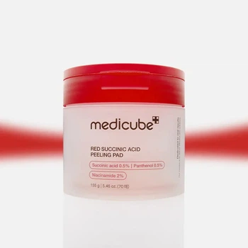 Пилинг пэды тонер для лица Medicube Red Succinic Acid Peeling Pad 70 шт