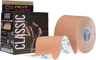 Кинезиологический тейп REA TAPE CLASSIC цвет бежевый 5см*5м