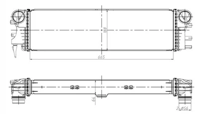 Інтеркулер NRF 309037 Mercedes V-Class, Vito 4475010301, 4475011301