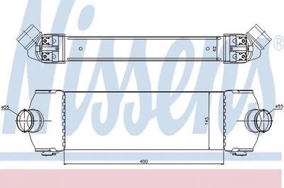 Интеркулер NISSENS 96641 Ford Transit 1376241, 1423732, 1371241