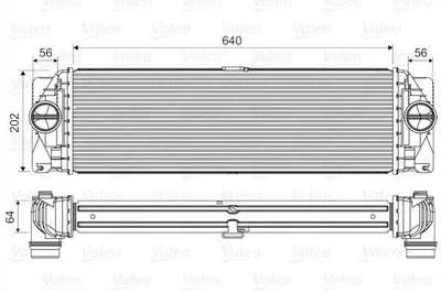 Интеркулер Valeo 818341 Mercedes Sprinter; Volkswagen Crafter 9065010201, 2E0145804A