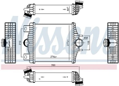 Интеркулер NISSENS 961427 Land Rover Range Rover LR036432