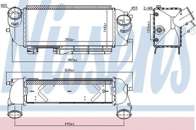 Интеркулер NISSENS 96192 KIA Sportage; Hyundai IX35 282712F750, 282712F450