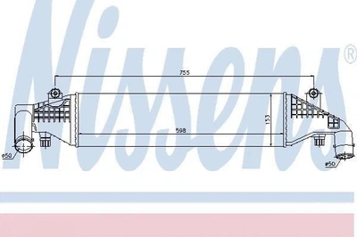 Интеркулер NISSENS 96532 Mazda 3 Y60113550A, Y60113550B, Y60113550C