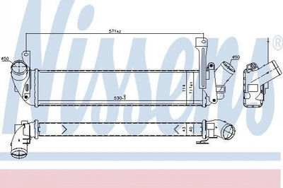 Інтеркулер NISSENS 96198 Renault Kangoo 2141000Q0B, 8200322941, 8200732384