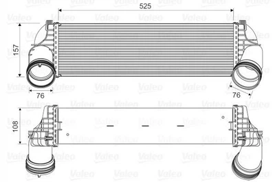 Інтеркулер Valeo 818562 BMW X5, X6 17517533475, 17517809321