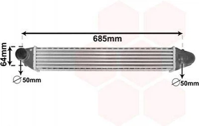 Інтеркулер Van Wezel 58004248 Volkswagen Sharan 1109138, 7M3145805