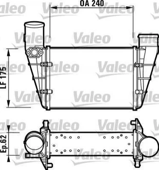 Інтеркулер Valeo 817625 Audi A4, A6; Volkswagen Passat 058145805A, 058145805B, 058145805G