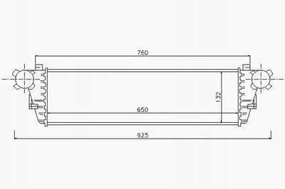 Интеркулер STARLINE MSA4297 Mercedes C-Class A2035000400, A2035000000, 2035000600