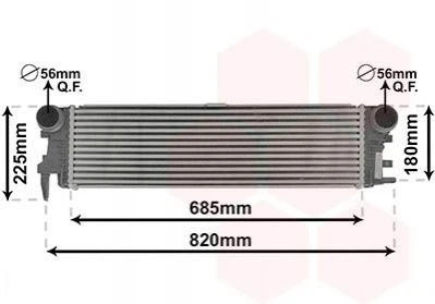 Интеркулер Van Wezel 30014700 Mercedes Vito, V-Class 4475011301, 4475010301, A4475010301