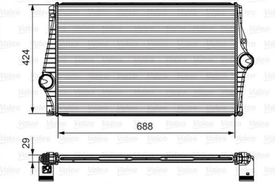 Интеркулер Valeo 818280 Volvo XC90 31274553, 30748808