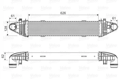 Интеркулер Valeo 818616 Mercedes C-Class, E-Class 2045000100