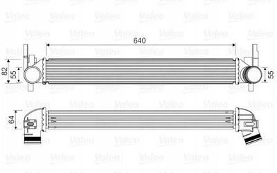 Радиатор (интеркуллер) охлаждения воздуха в системе наддува VALEO 818574 Valeo (818574)