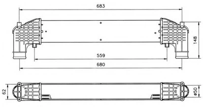 Радіатор інтеркулера NRF 30108A NRF (30108A)