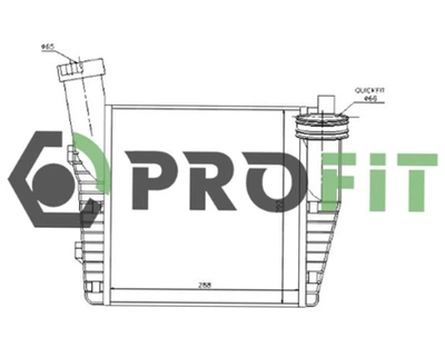 Радиатор наддува Profit (17800002)