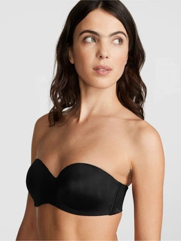 Бюстгальтер с косточками с Push-up бесшовный Victoria's Secret 506554841 34C Черный (1159834268)