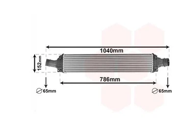 Интеркулер UDI A4 3.0D 15- (пр-во Van Wezel) Van Wezel (03014708)