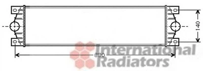Радиатор интеркулера Renault Master/Opel Movano II 1.9/2.2/2.5 dCi 02- VAN WEZEL 43004359 UA63 Van Wezel (43004359)
