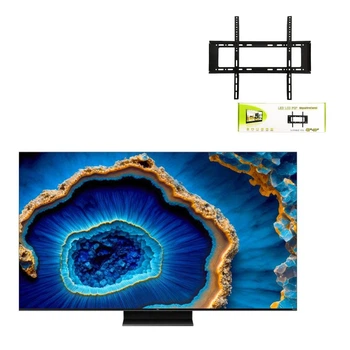 Телевізор 75 дюймів TCL 75QM8B (4K QLED Mini LED 144Гц 30W) + Кронштейн універсальний 40-80" в подарунок